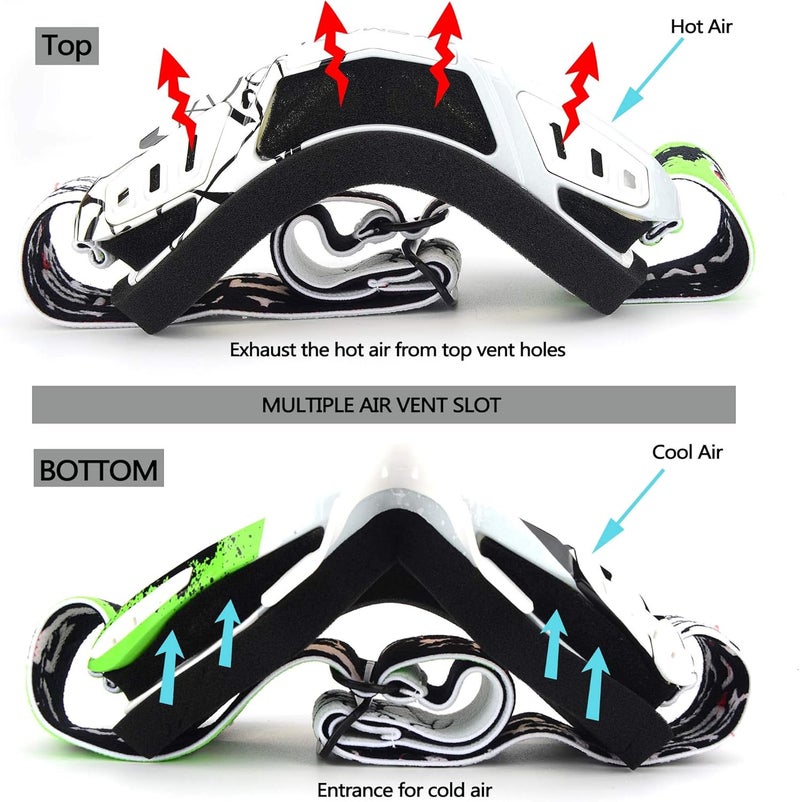 Ubelly ATV Motorcycle Motocross Racing Dirt Bike Tactical Riding Goggles - Image 2